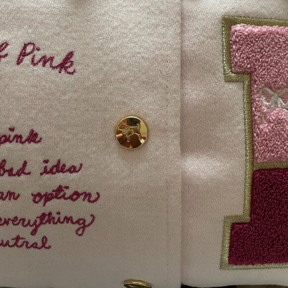 Victoria's Secret, Pink x Love Shack Fancy M, Limited Edition Varsity Jacket - Picture 7 of 9